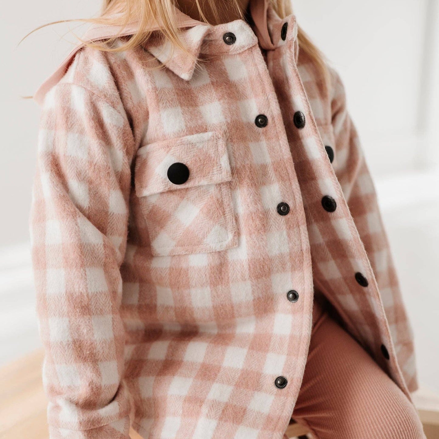 Hooded Plaid Shacket