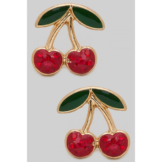 Cherry Stud Earrings