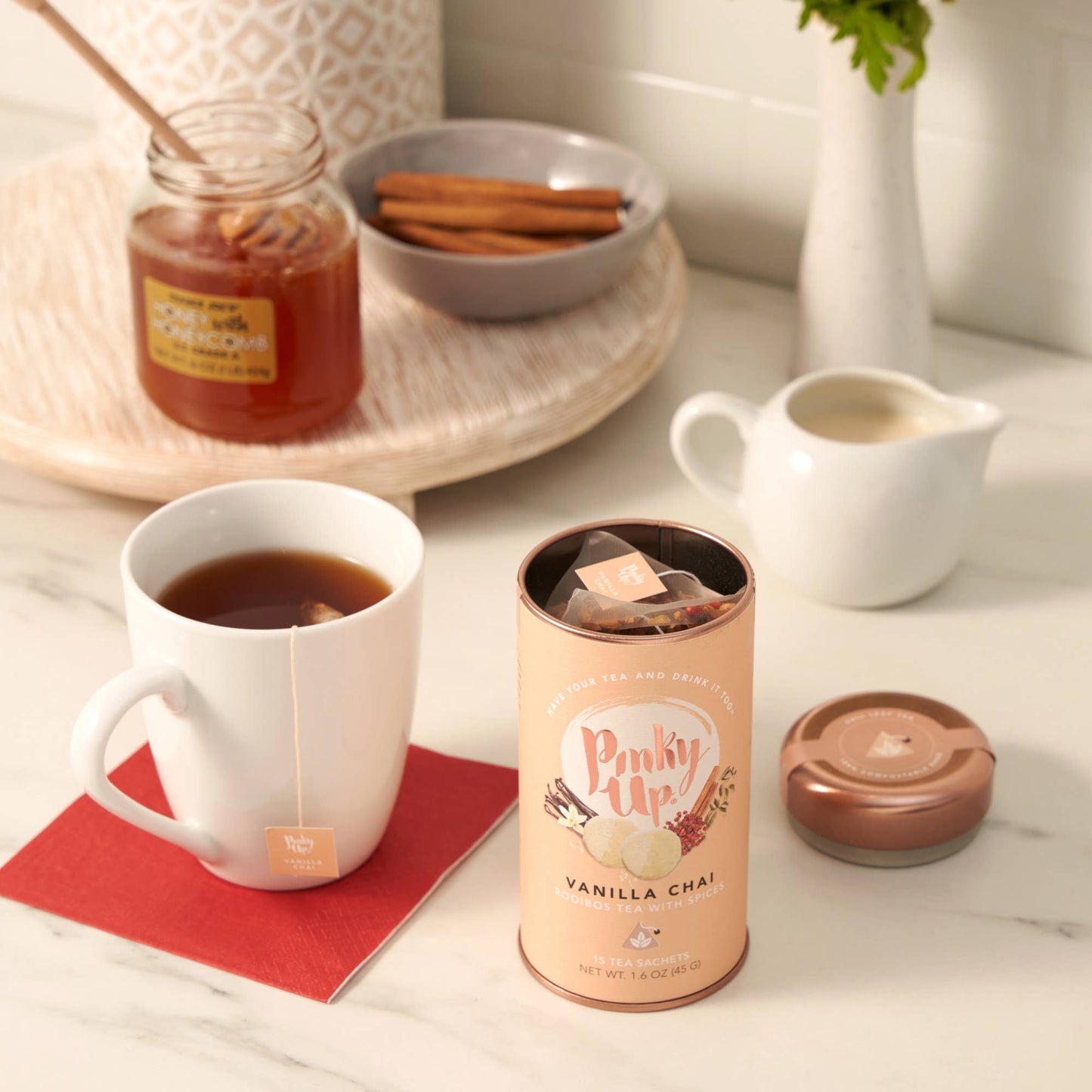Vanilla Chai Rooibos Tea by Pinky Up