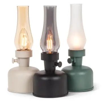 Lantern LED Lamp w/ Chimney