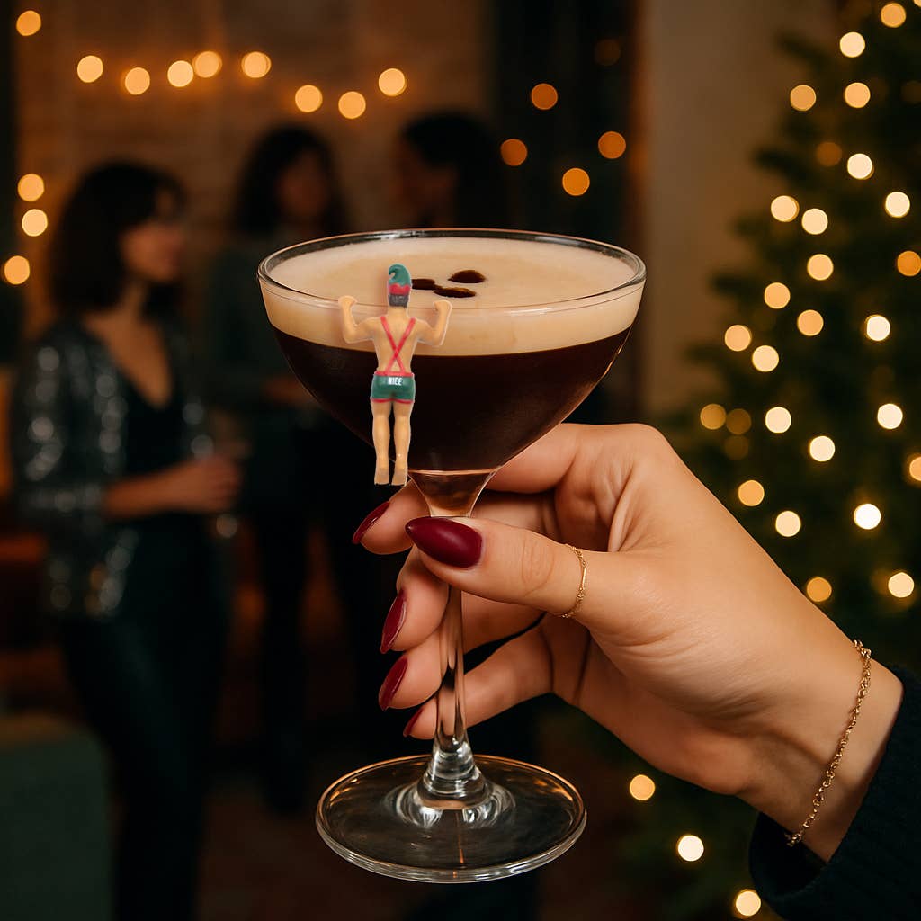 Elf Buddies Holiday Drink Markers