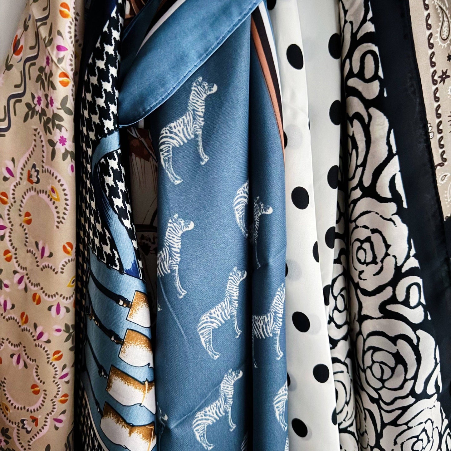 Stylish Satin Square Scarves