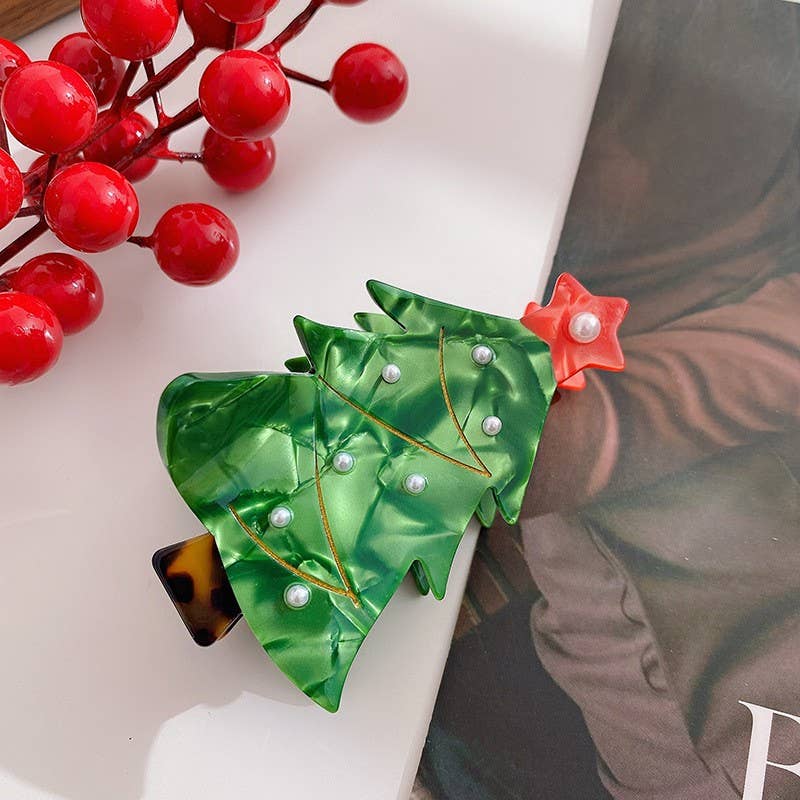 Christmas Themed Claw Clips