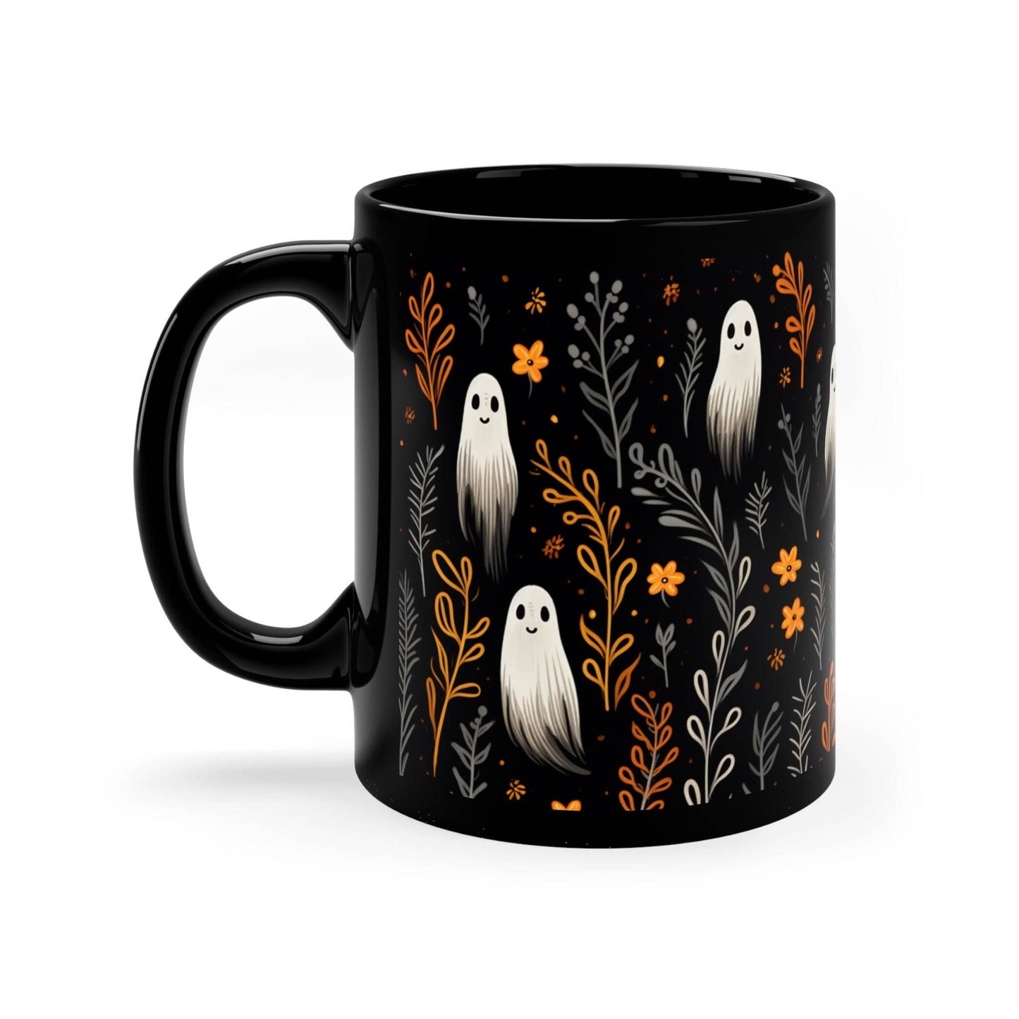 Ghosts + Leaves Coffee Mug