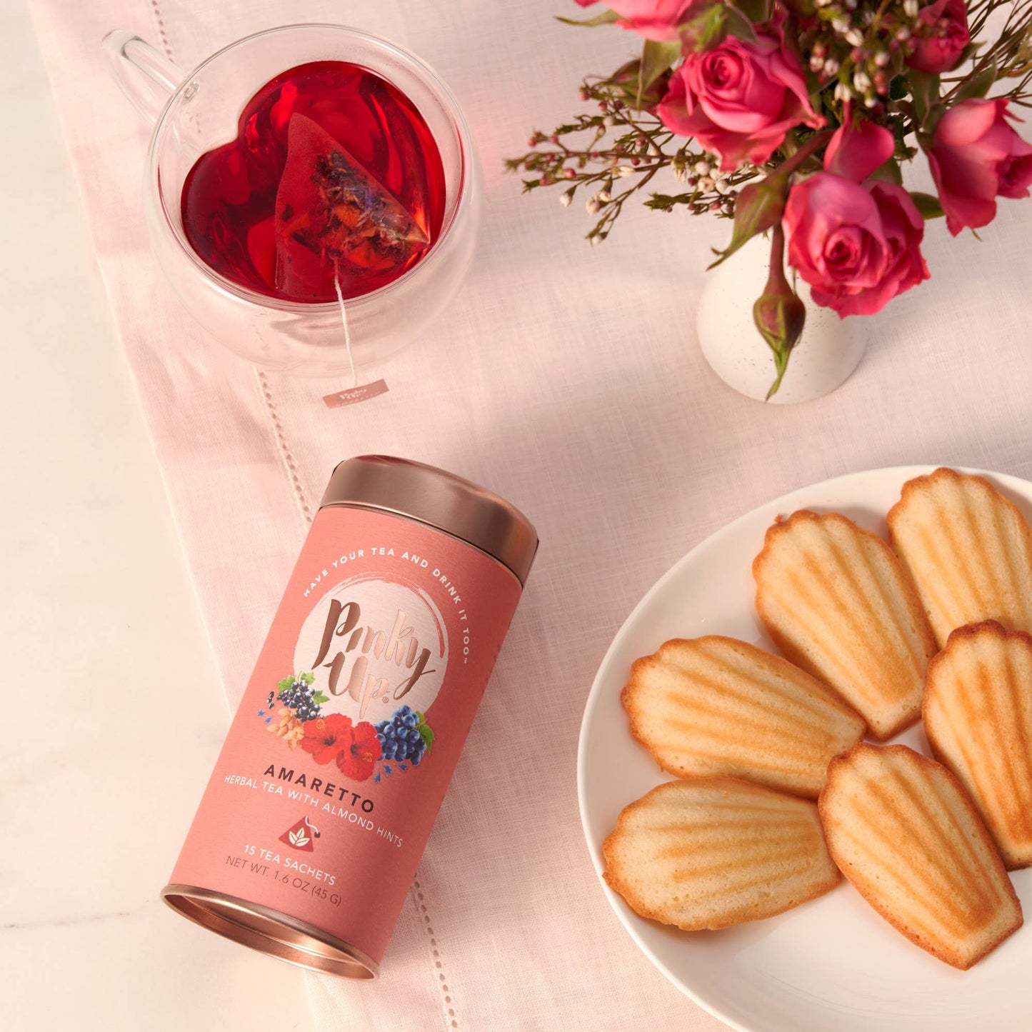 Amaretto Herbal Tea by Pinky Up