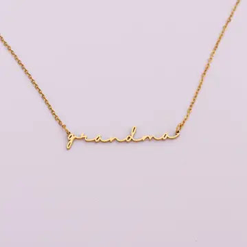 Cursive Familial Necklaces