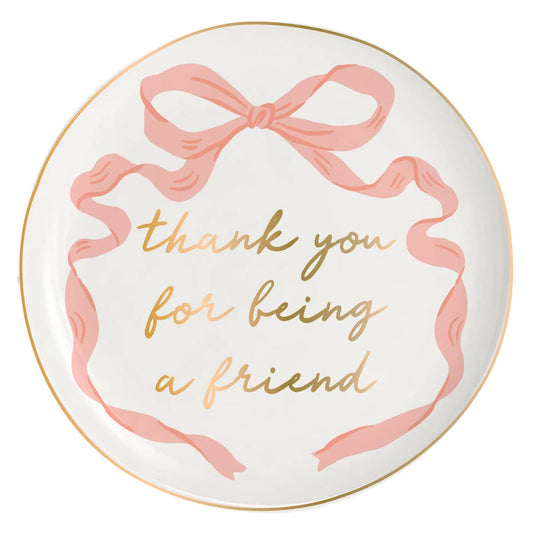 Bow Thank You Friend Trinket Tray