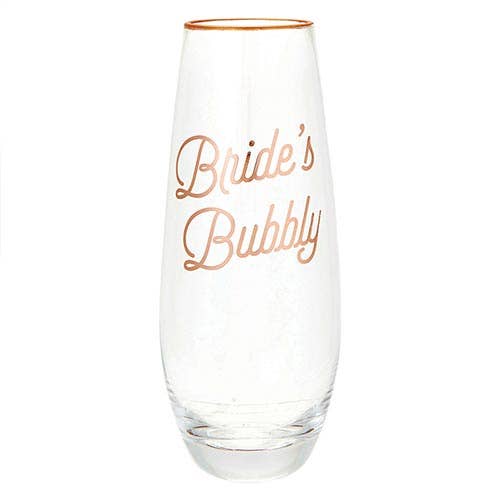 Bride's Bubbly Champagne Glass