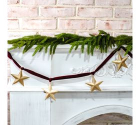 Gold Star Velvet Garland