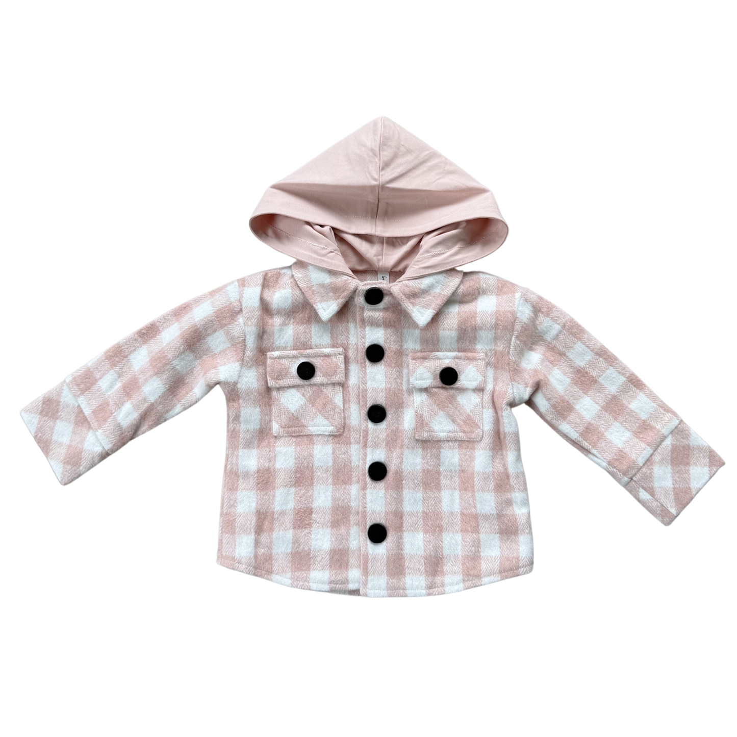 Hooded Plaid Shacket