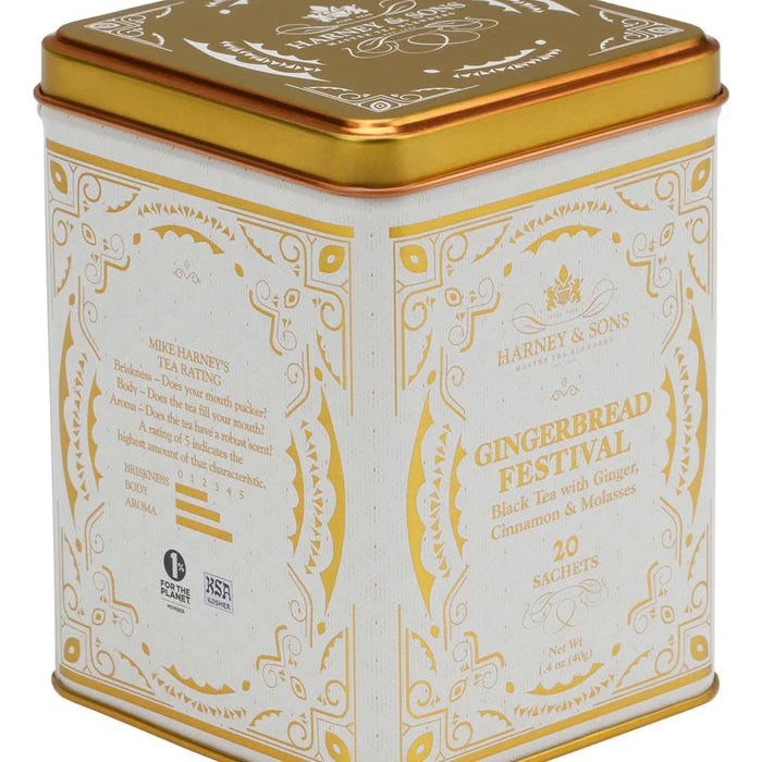 Holiday Tea Sachets w/ Vintage Tin