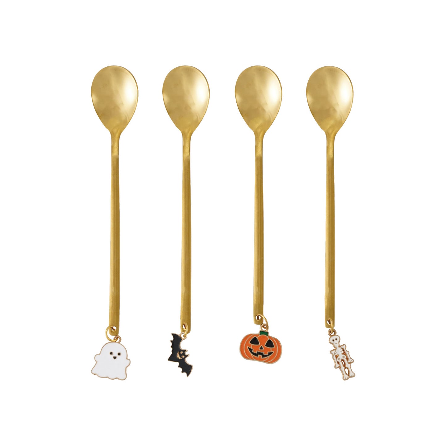 Stainless Steel Spoon w/ Enameled Halloween Charms