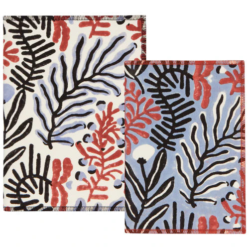 Fabric Block Print Notebooks - Set of 2