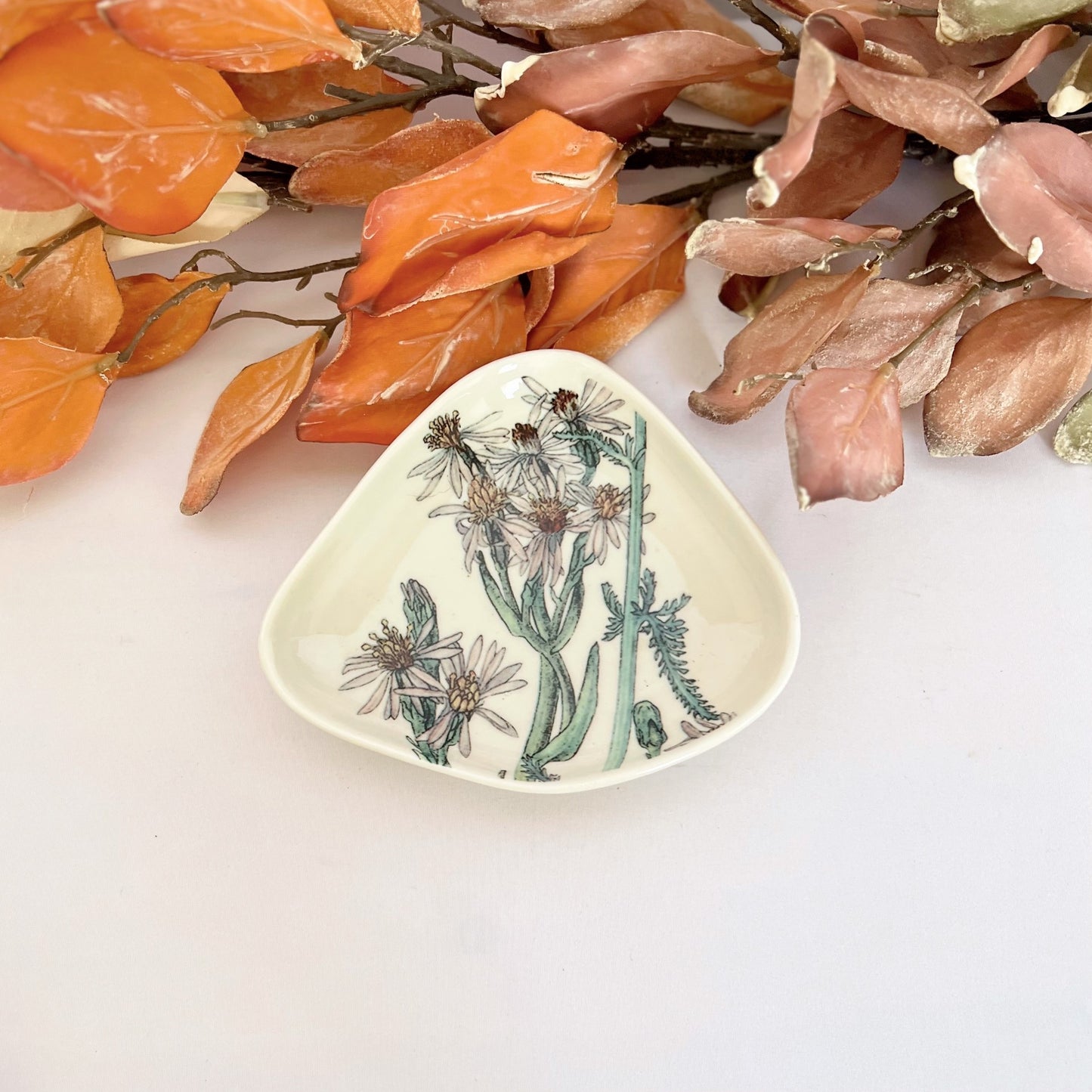 Stoneware Floral Dishes