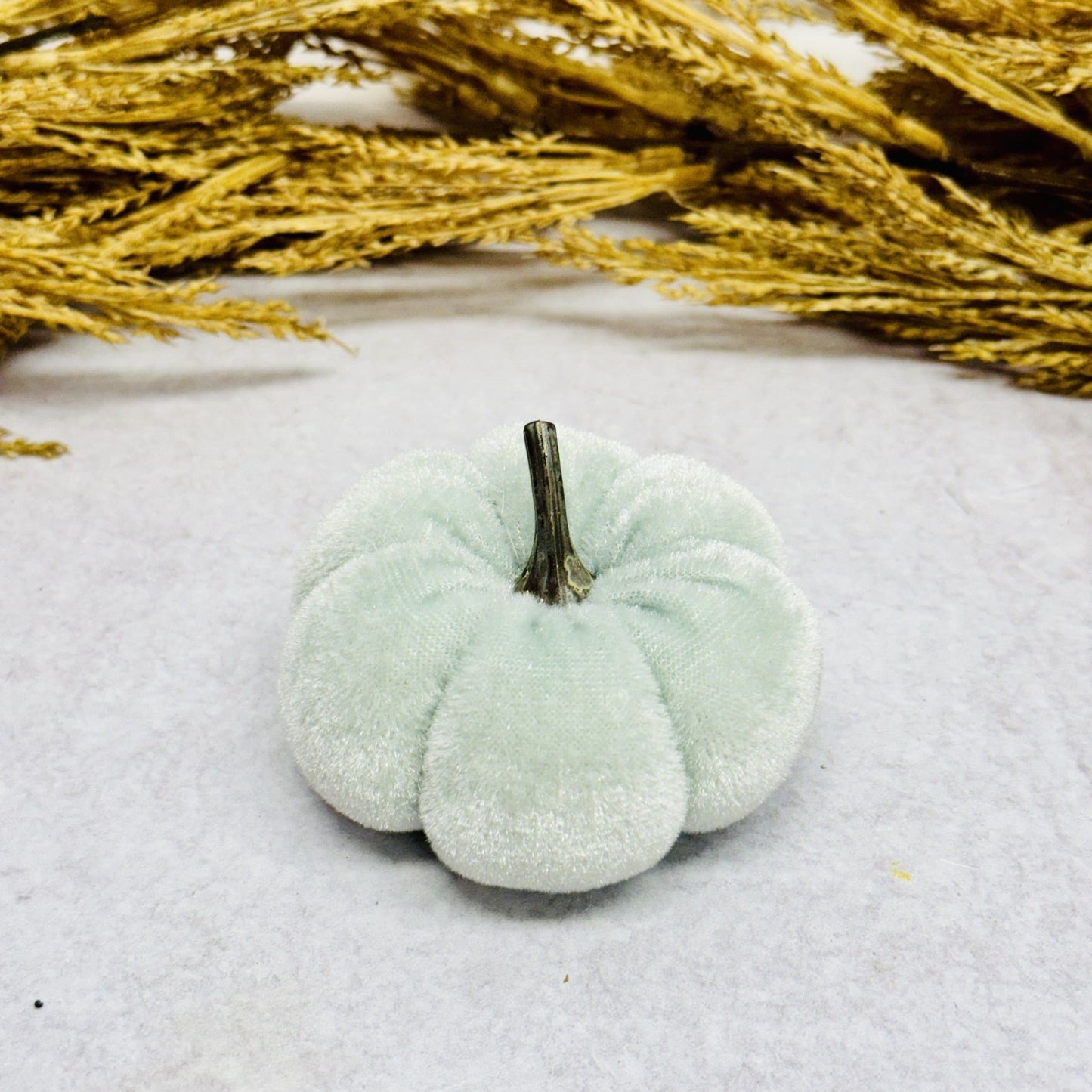 Mini Velvet Pumpkins