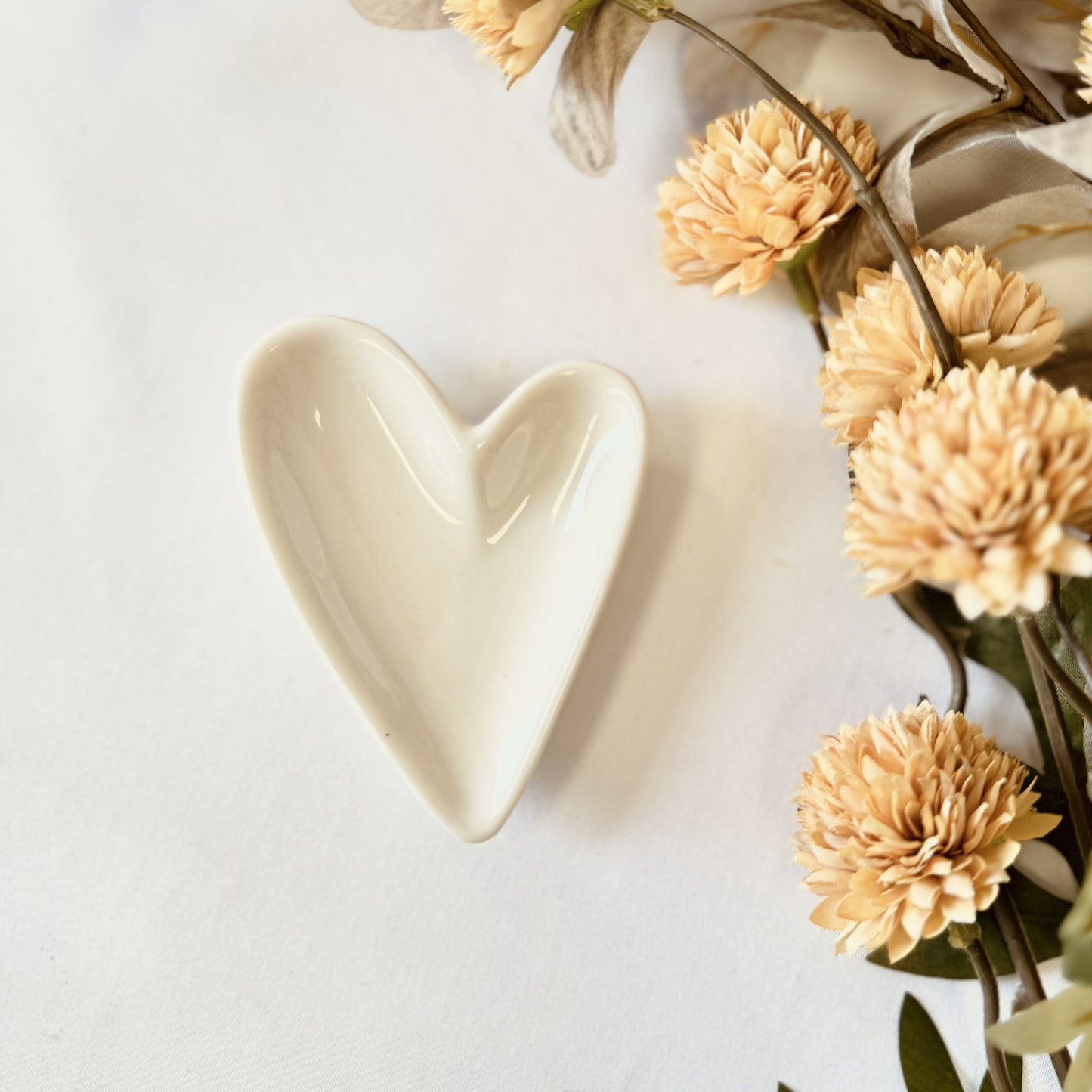 Ceramic Heart Ring Dish