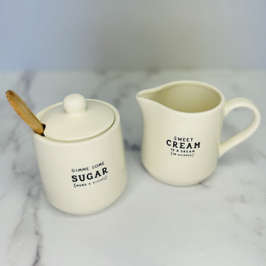 Sweet Creamer + Sugar Pot