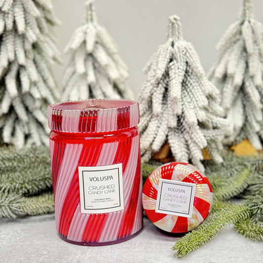 Crushed Candy Cane Candles