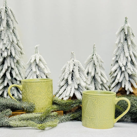 Holiday Debossed Mugs