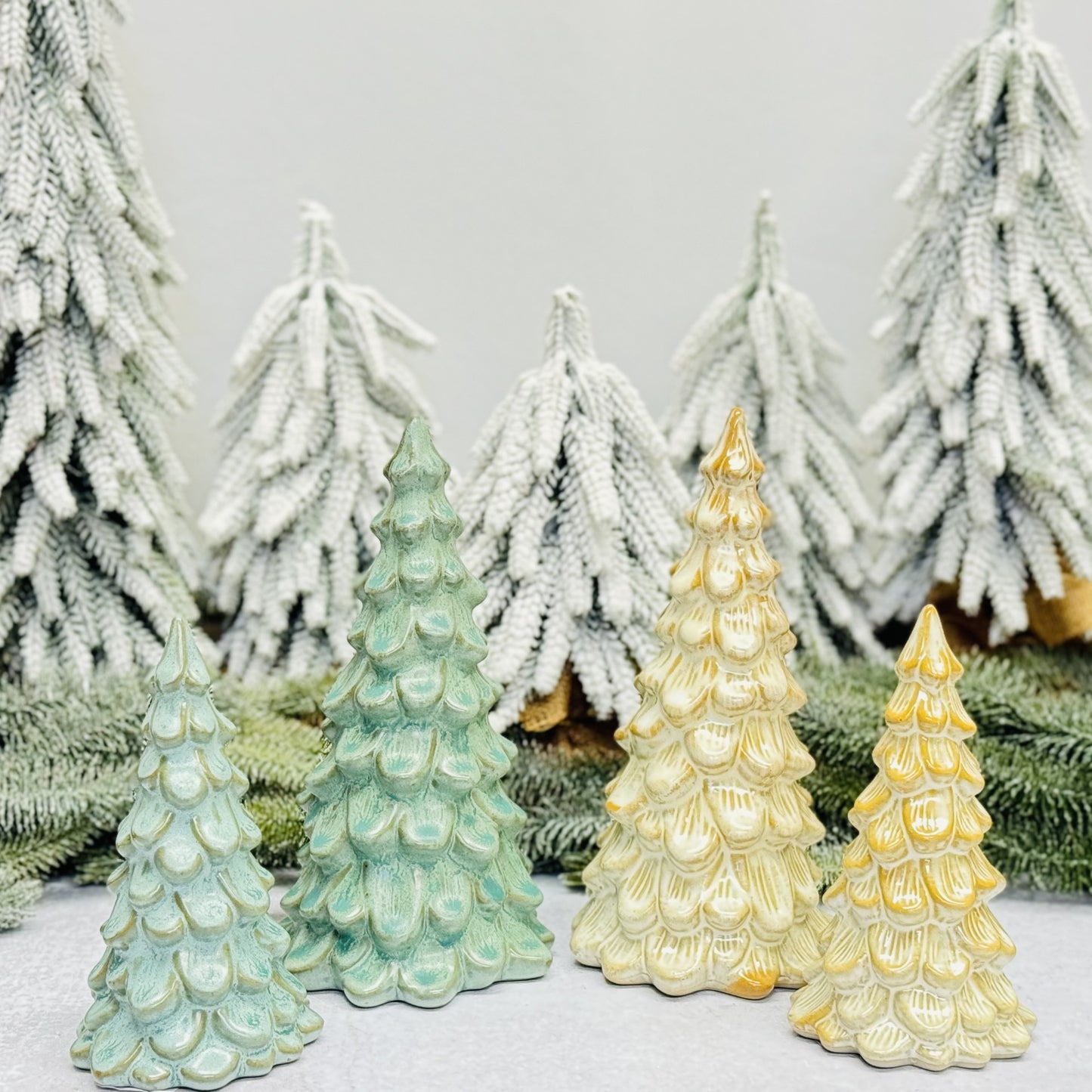 Stoneware Glazed Trees