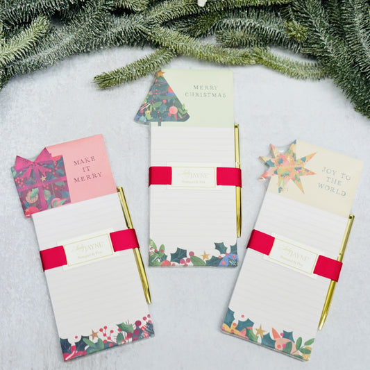 Christmas Notepads w/ Pen