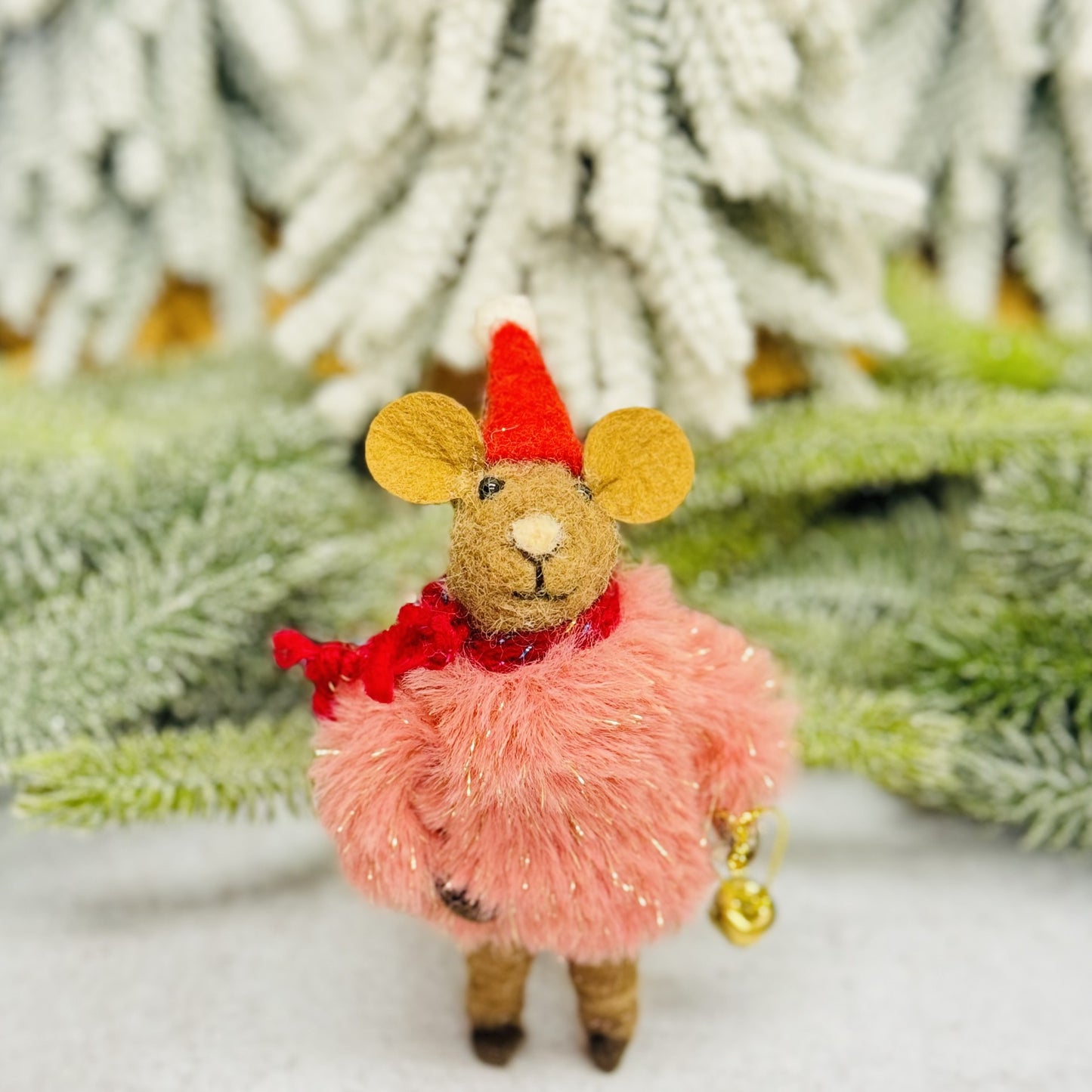 Wool Mouse w/ Faux Fur Sweater