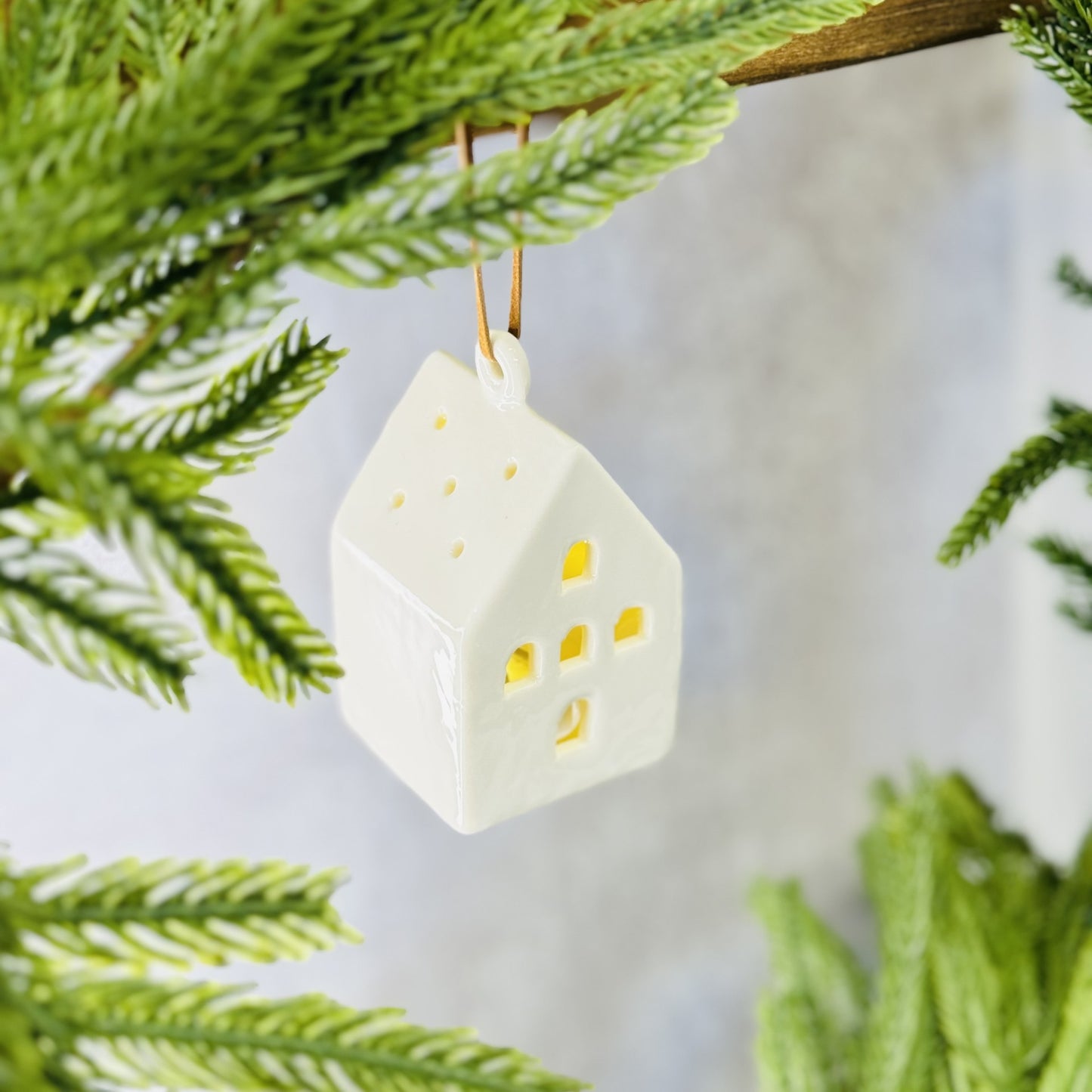 LED Ceramic Ornament Houses