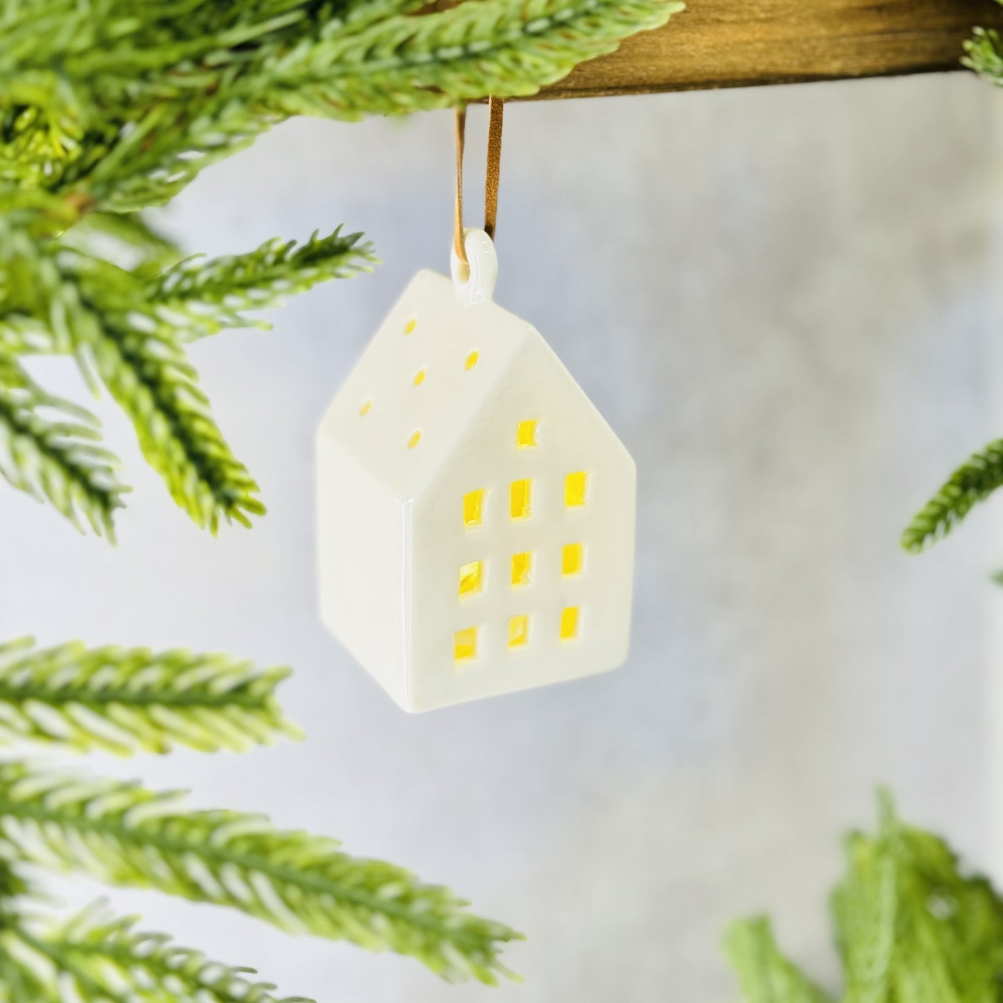 LED Ceramic Ornament Houses