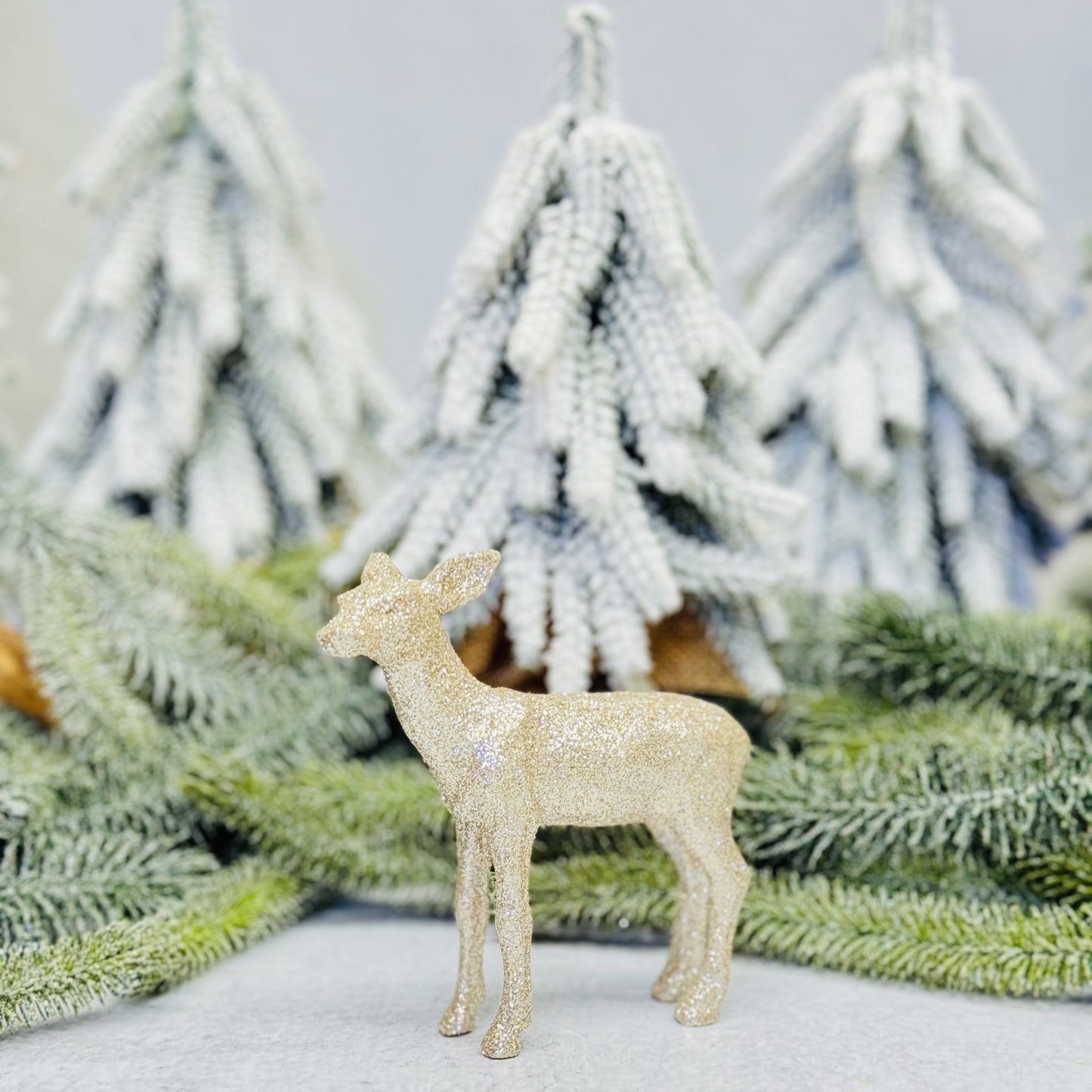 Glitter Deer Figurines