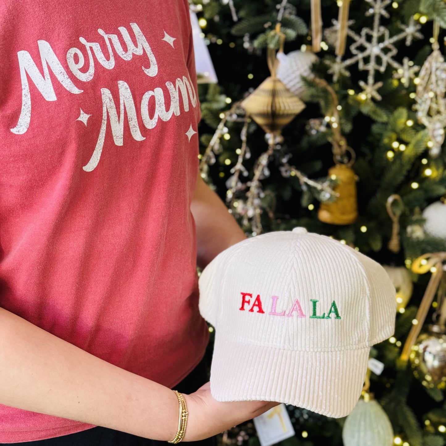 FALALA Colorful Embroidery Corduroy Cap