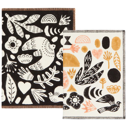 Fabric Block Print Notebooks - Set of 2