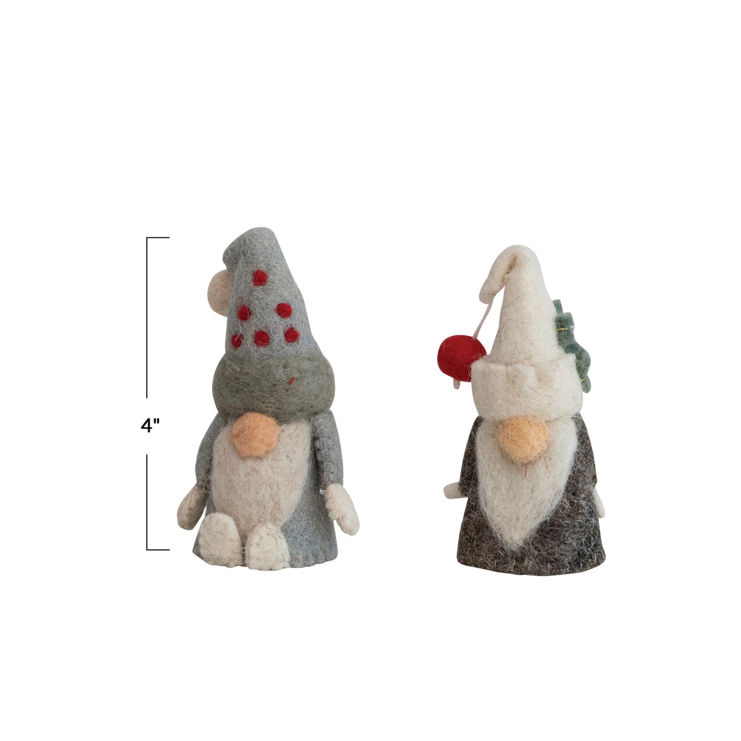 Wool Felt Gnome Bottle Toppers