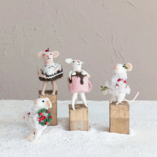 Sweets Handmade Wool Mice