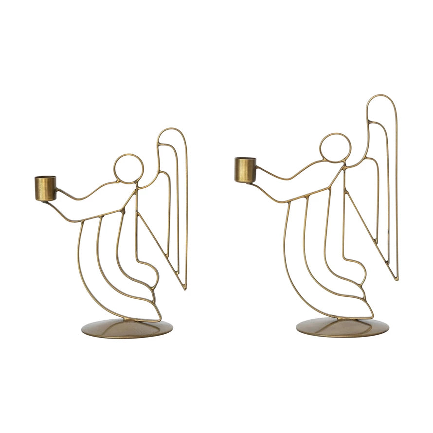 Metal Angel Taper Holders