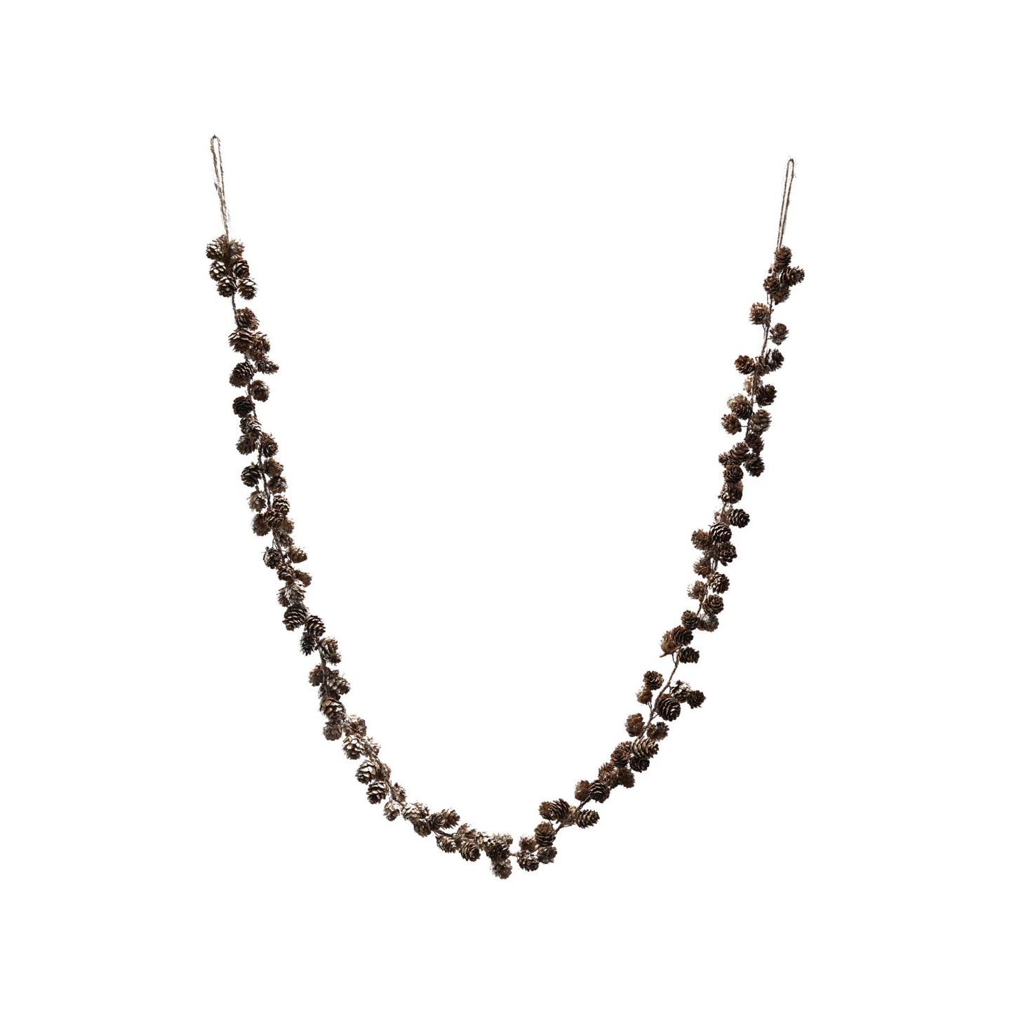 Pinecone Garland w/ Glitter