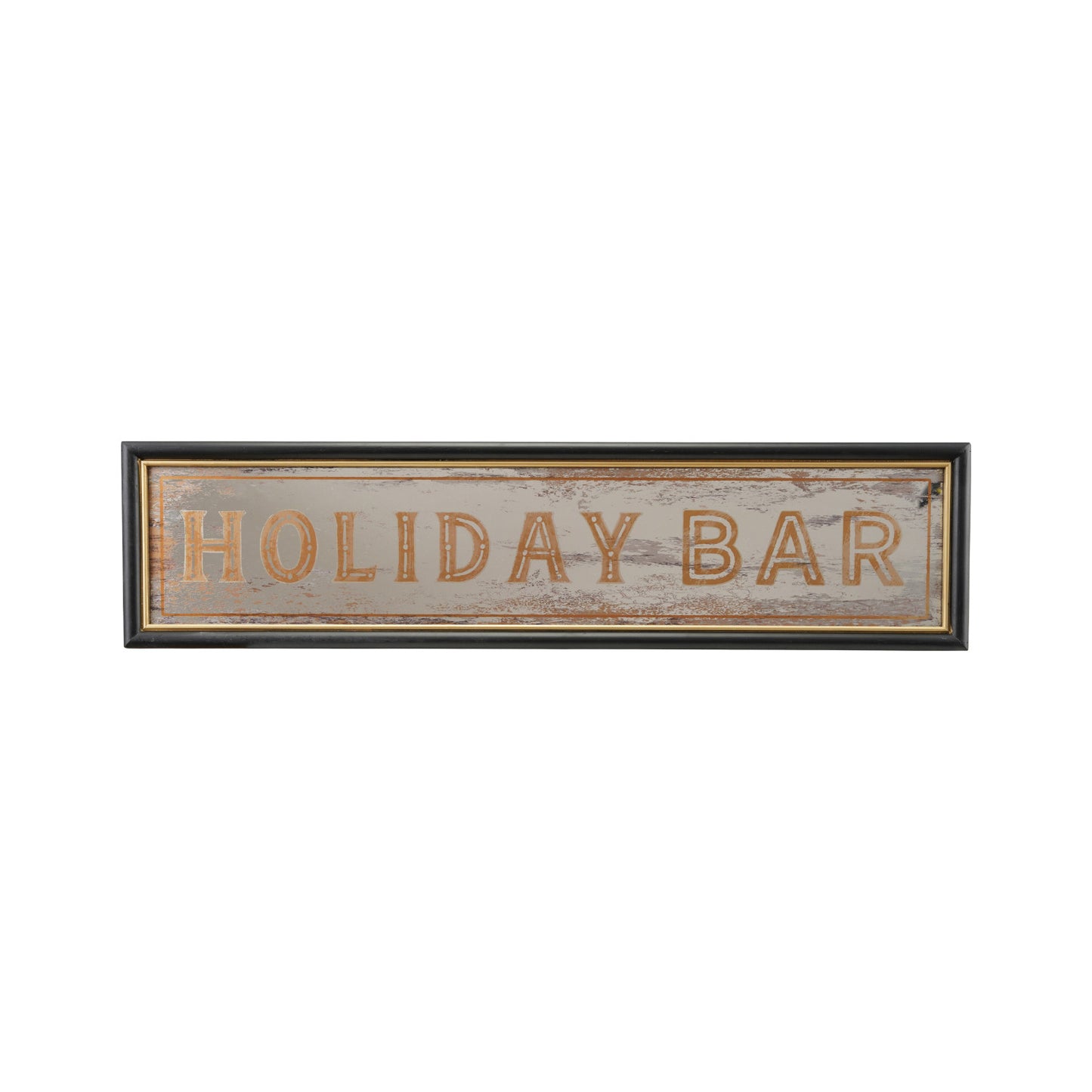 "Holiday Bar" Antique Mirror Sign