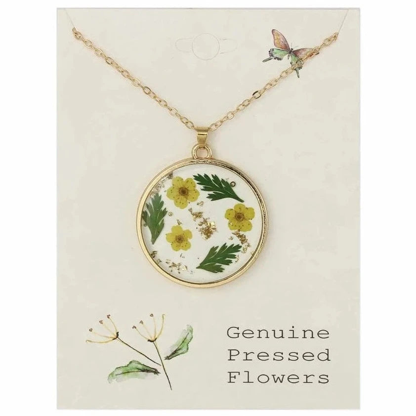 Pressed Flower Necklaces