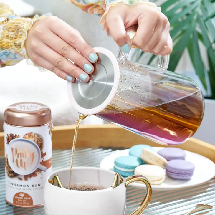 Iridescent Glass Teapot & Infuser