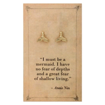 Literary Quote Studs