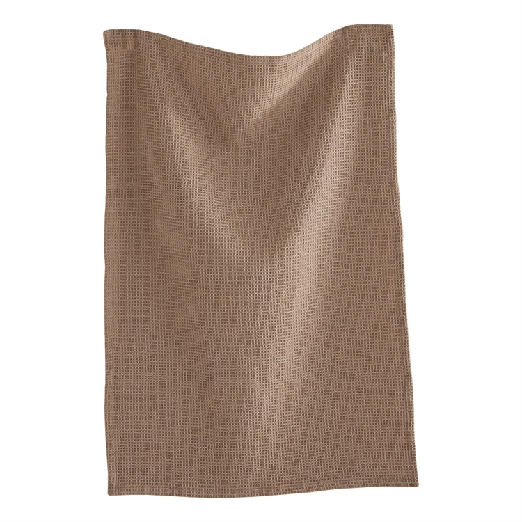 Waffle Weave Kitchen Hand Towel - Brown