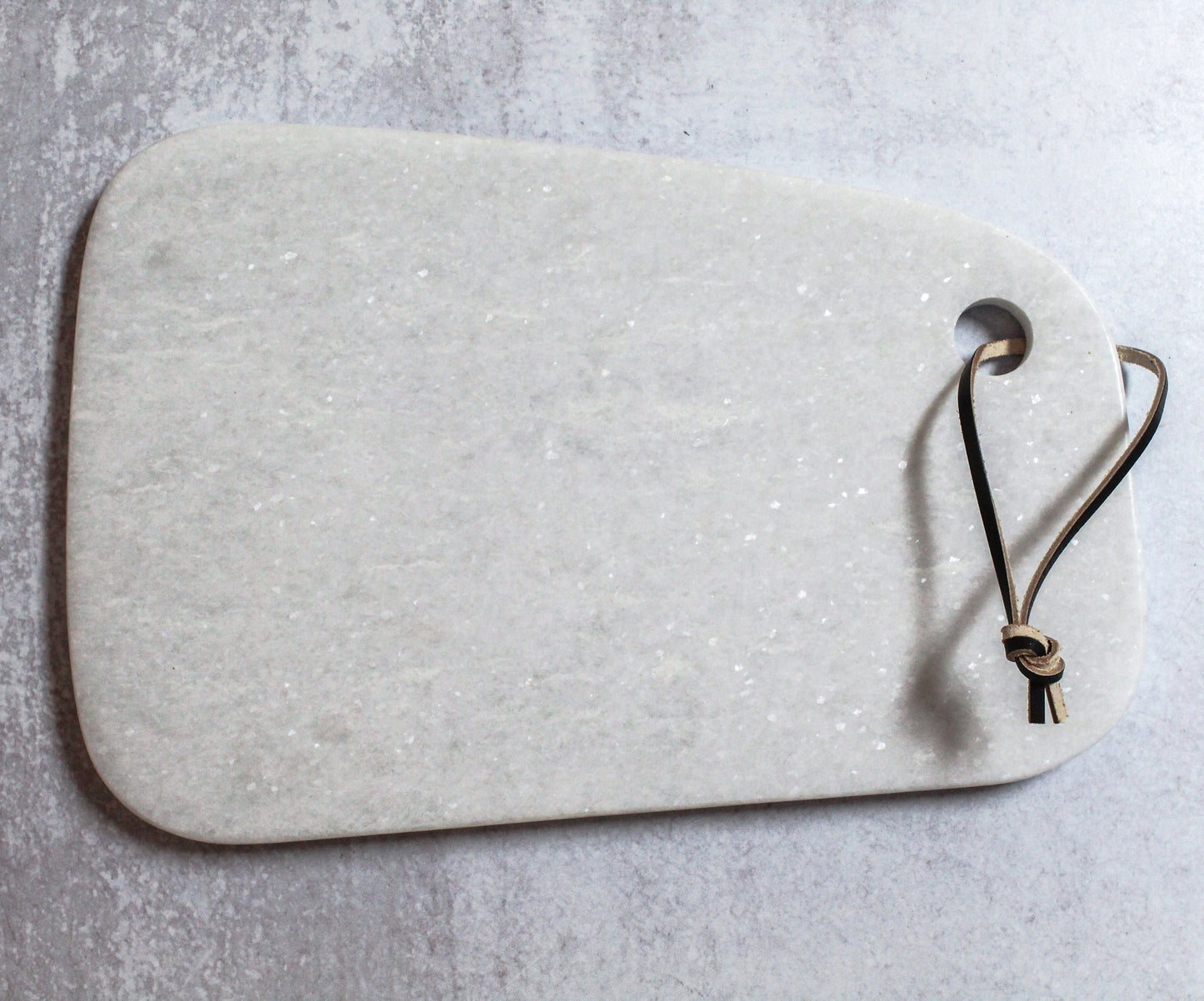 Marble Board with Leather Tag