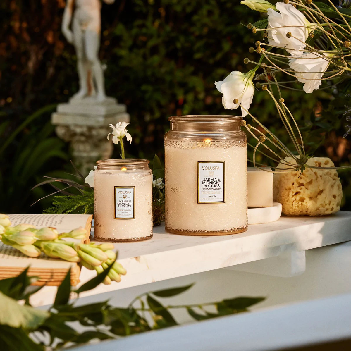 Jasmine Midnight Blooms Jar Candles