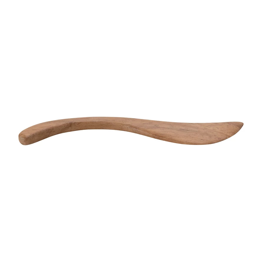 Hand-Carved Curved Cheese Knife