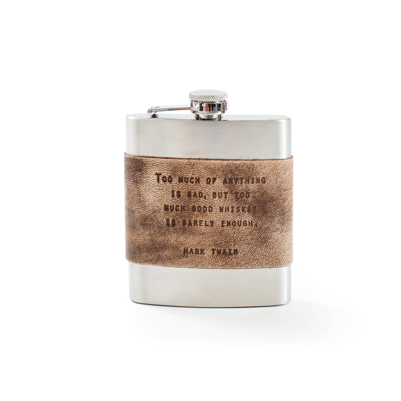 Leather Quote Flasks