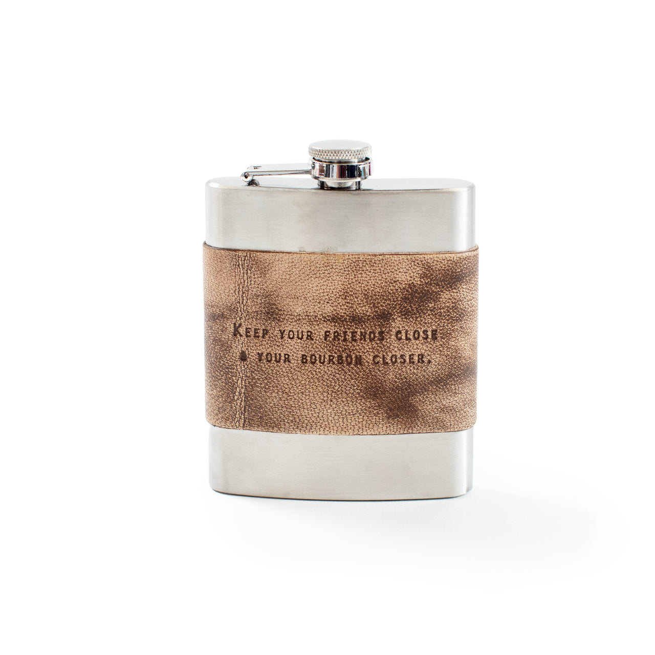 Leather Quote Flasks