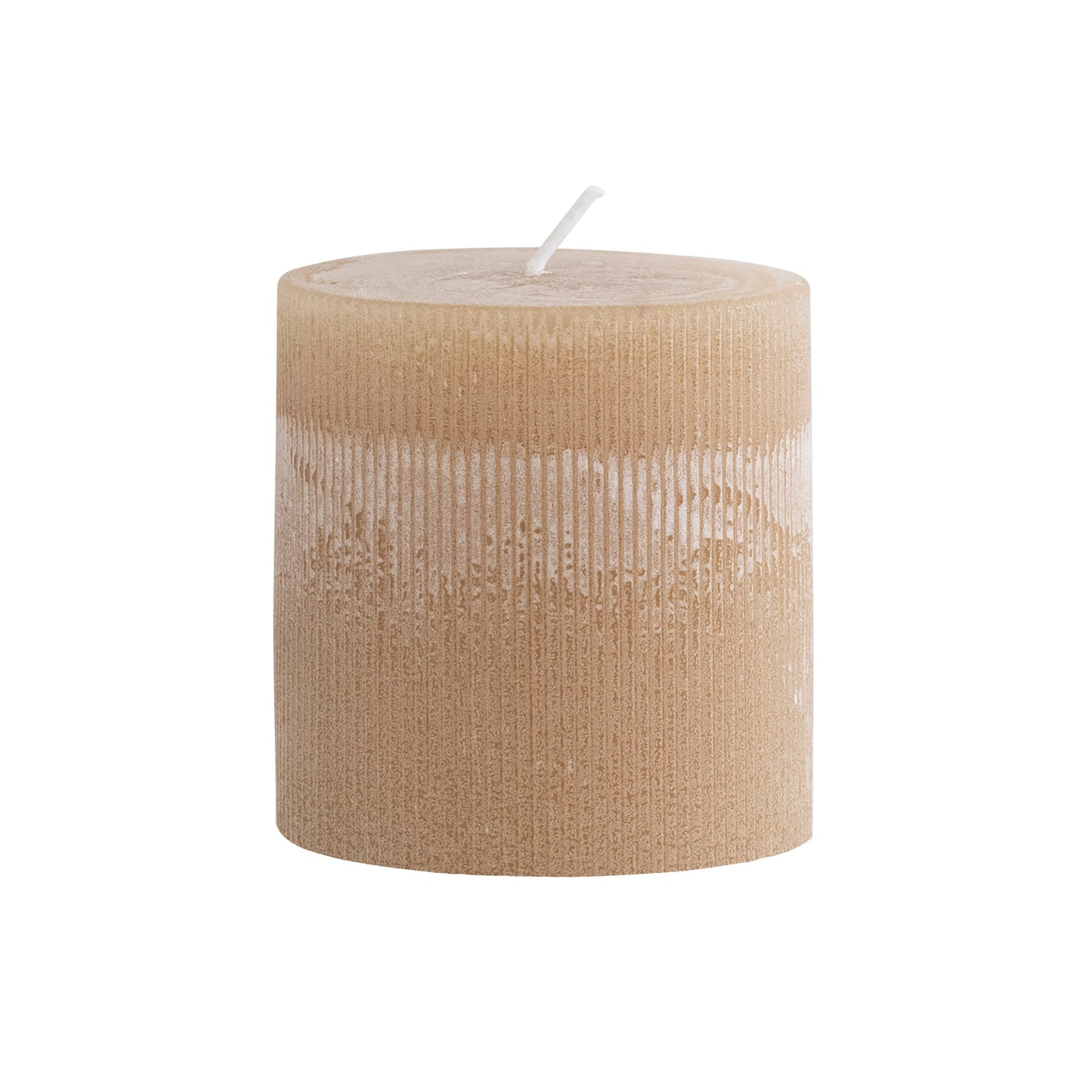Unscented Pleated Pillar Candles
