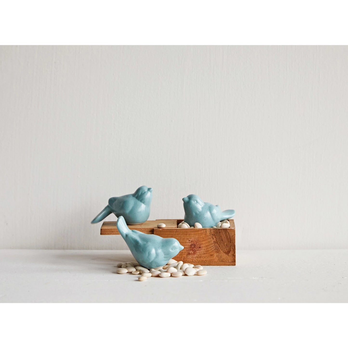 Ceramic Aqua Birds