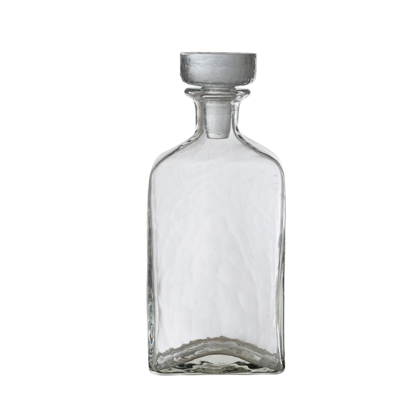 Pebbled Glass Decanters
