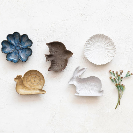 Stoneware Flora + Fauna Dishes
